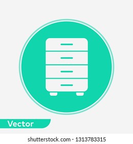 Drawer vector icon sign symbol