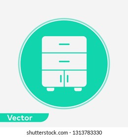 Drawer vector icon sign symbol