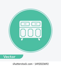 Drawer vector icon sign symbol
