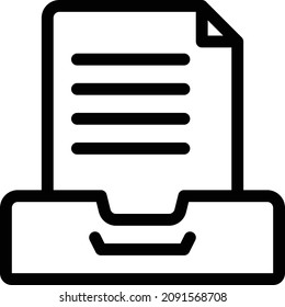 drawer vector illustration isolated on a transparent background . color vector icons for concept or web graphics.