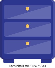 drawer Vector illustration on a transparent background.Premium quality symmbols.Vector line flat icon for concept and graphic design.
