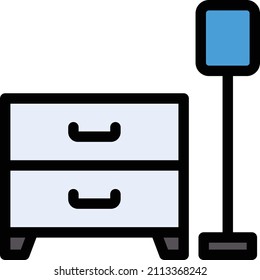 Drawer Vector illustration on a transparent background.Premium quality symmbols.Stroke vector icon for concept and graphic design.