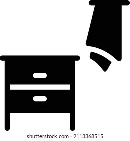 Ilustración del vector del cajón sobre un fondo transparente.Símbolos de calidad superior.Icono vector glifos para el diseño de concepto y gráfico.