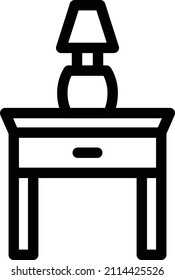 Ilustración del vector del cajón sobre un fondo transparente.Símbolos de calidad superior.Icono del vector de trazo para el diseño de concepto y gráfico.