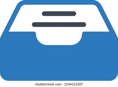 drawer Vector illustration on a transparent background.Premium quality symmbols.Glyphs vector icon for concept and graphic design.