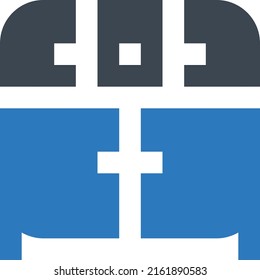 ilustración del vector del cajón sobre un fondo transparente. Símbolos de calidad superior. Iconos vectoriales de glifos para diseño de conceptos y gráficos.