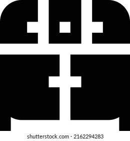 Schublade Vektorgrafik auf transparentem Hintergrund. Hochwertige Symbole. Glyphen Vektorsymbole für Konzept und Grafikdesign.