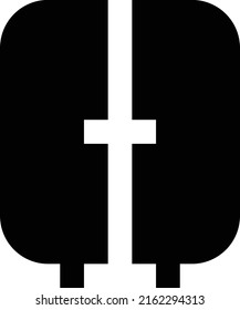ilustración del vector del cajón sobre un fondo transparente. Símbolos de calidad superior. Iconos vectoriales de glifos para diseño de conceptos y gráficos.