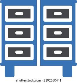 drawer Vector illustration on a transparent background. Premium quality symmbols. Glyphs vector icons for concept and graphic design.