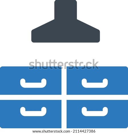 Drawer Vector illustration on a transparent background.Premium quality symmbols.Glyphs vector icon for concept and graphic design.