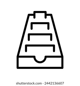 drawer vector line icon symbol