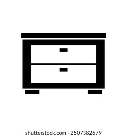Icono de cajones ilustrado sobre fondo