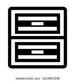 drawers icon isolated sign symbol vector illustration - high quality black style vector icons

