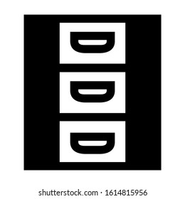 drawers icon isolated sign symbol vector illustration - high quality black style vector icons
