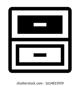 drawers icon isolated sign symbol vector illustration - high quality black style vector icons
