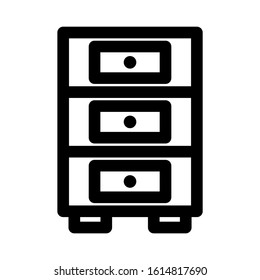 drawers icon isolated sign symbol vector illustration - high quality black style vector icons
