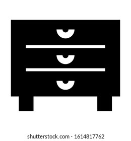 drawers icon isolated sign symbol vector illustration - high quality black style vector icons
