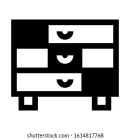 drawers icon isolated sign symbol vector illustration - high quality black style vector icons
