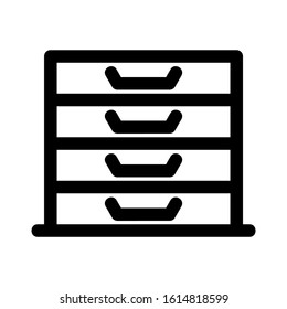 drawers icon isolated sign symbol vector illustration - high quality black style vector icons
