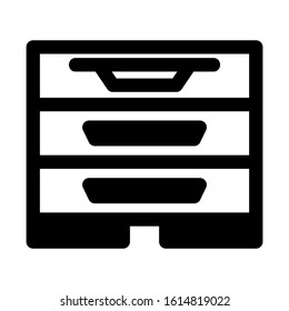 drawers icon isolated sign symbol vector illustration - high quality black style vector icons

