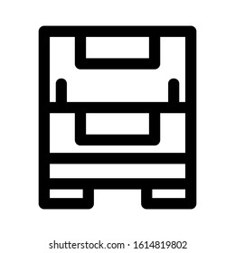drawers icon isolated sign symbol vector illustration - high quality black style vector icons

