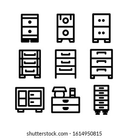 drawers icon isolated sign symbol vector illustration - Collection of high quality black style vector icons
