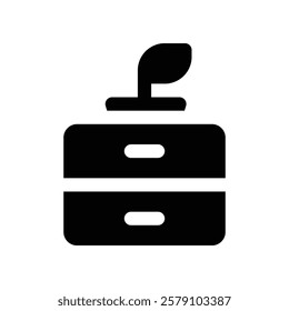 drawers icon. vector glyph icon for your website, mobile, presentation, and logo design.