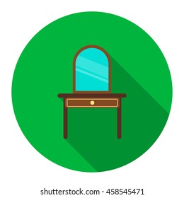 Drawers with mirror icon of vector illustration for web and mobile design
