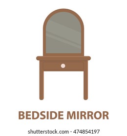Drawers with mirror icon of vector illustration for web and mobile