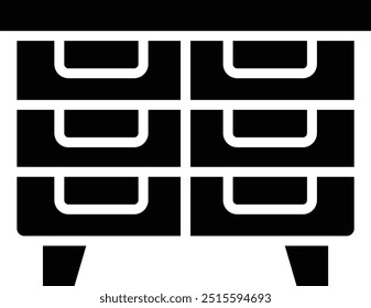 Drawers Vector Icon Design Illustration
