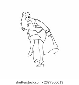 Drawing 2 dimension people, People outline draw