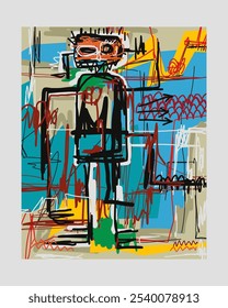 Drawing abstract. Colour backgrounds. Art illustration
