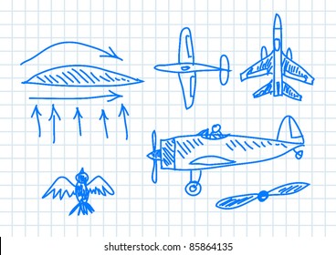 Drawing of aircraft