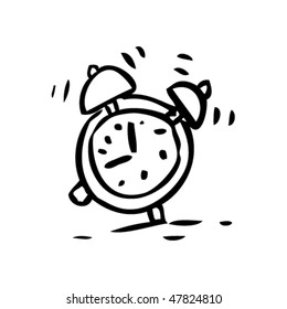 drawing of an alarm clock