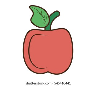 drawing apple school teacher student symbol vector illustration eps 10