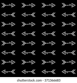 Drawing Arrow Background Pattern Vector EPS10, Great for any use.