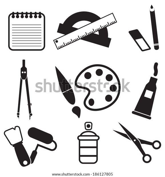 Drawing and art tools\
icons