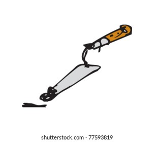 Drawing of an Artists knife