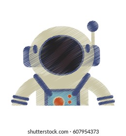 drawing astronaut suit helmet space