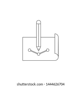 Drawing attributes colored icon. Element of programming for mobile concept and web apps icon. Outline, thin line icon for website design and development, app development