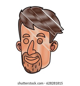 drawing avatar face man beard mustache