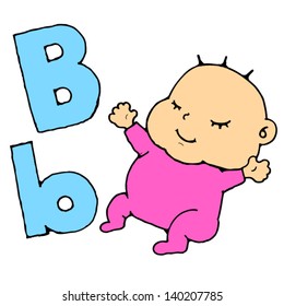 drawing of a baby