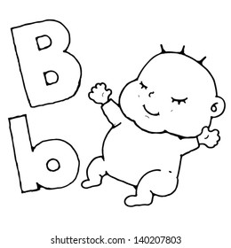 drawing of a baby