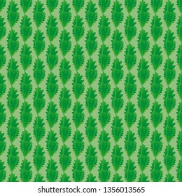 In the drawing background with oak leaves on the salad background. Background for site, presentation, project, business.