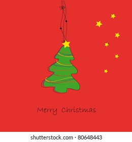 Drawing background on Christmas card