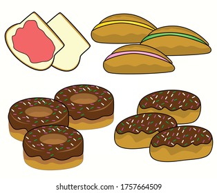 Zeichnungsbäckerei, Vektordesign
