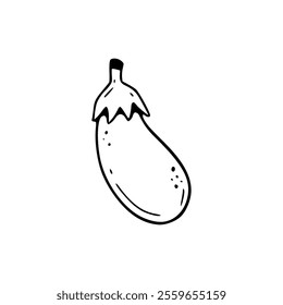 A drawing of a banana on a white background