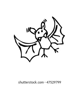 drawing of a bat