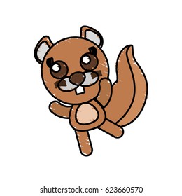 drawing beaver animal character