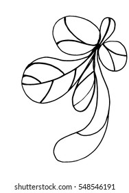 drawing, black crayon, Doodle, coloring pages for kids, adults, vector illustration